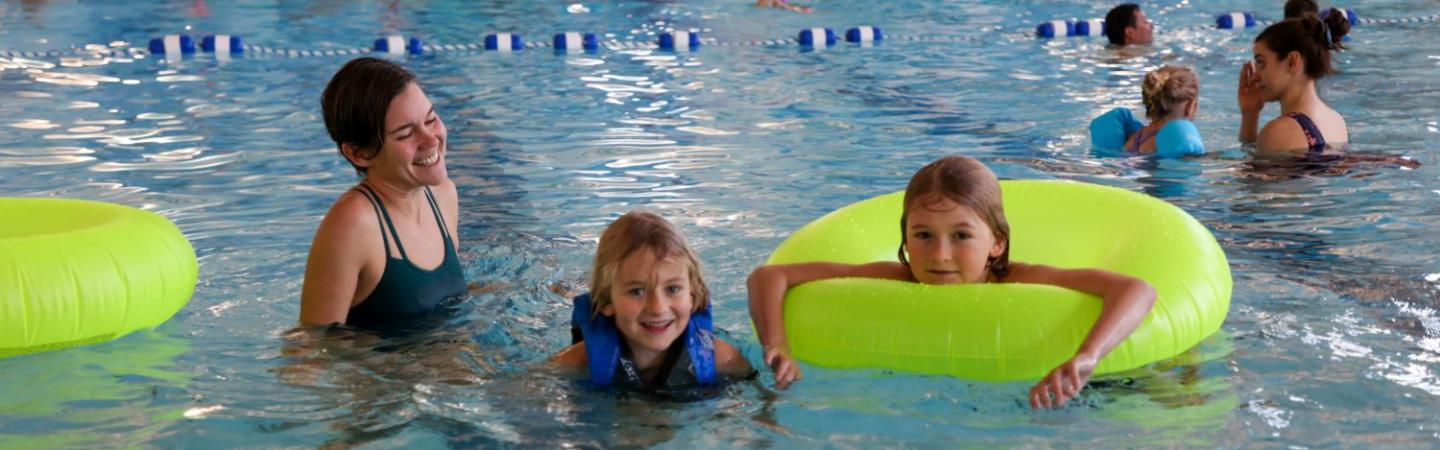 kids swim in eugene ymca pool
