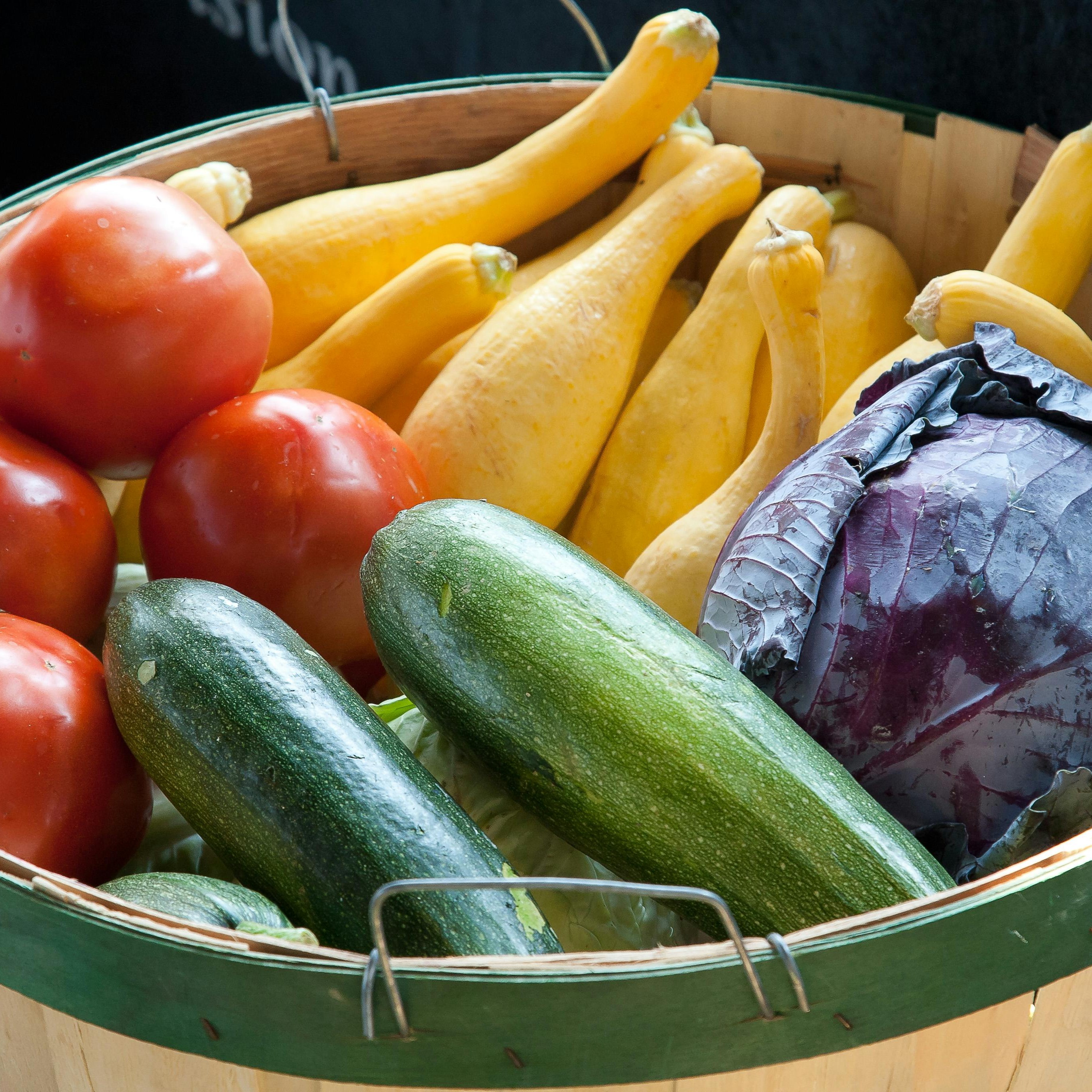 basket of fresh vegetables